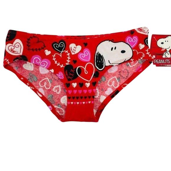 Briefly Stated Peanuts Snoopy Valentine Hipster Size XSmall - Picture 2 of 7